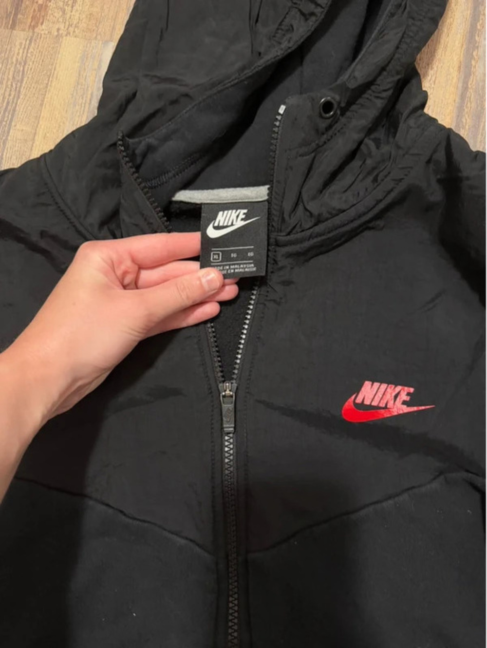 Men’s XL hoodie 2 textures, slight fading and missing the string - Picture 3 of 3